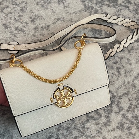 Tory Burch White Leather Shoulder Bag